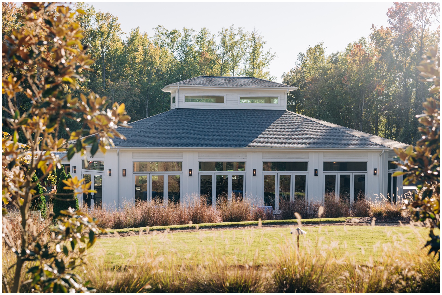 A view of the outside of the upchurch wedding venue