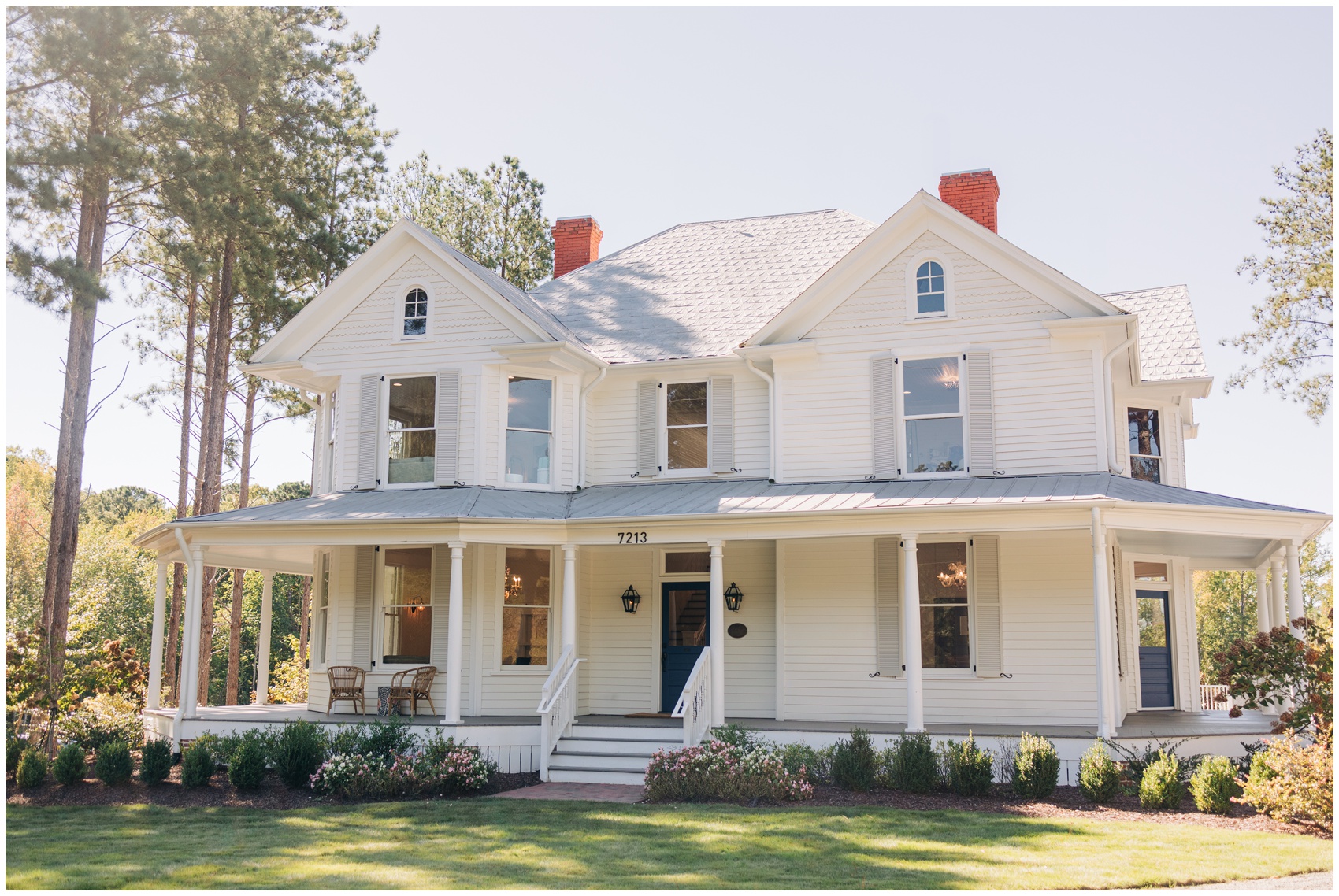 A view of the front of the upchurch wedding venue